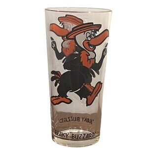 Vintage 1973 Looney Tunes Beaky Buzzard Warner Bros Pepsi Collector Series Glass